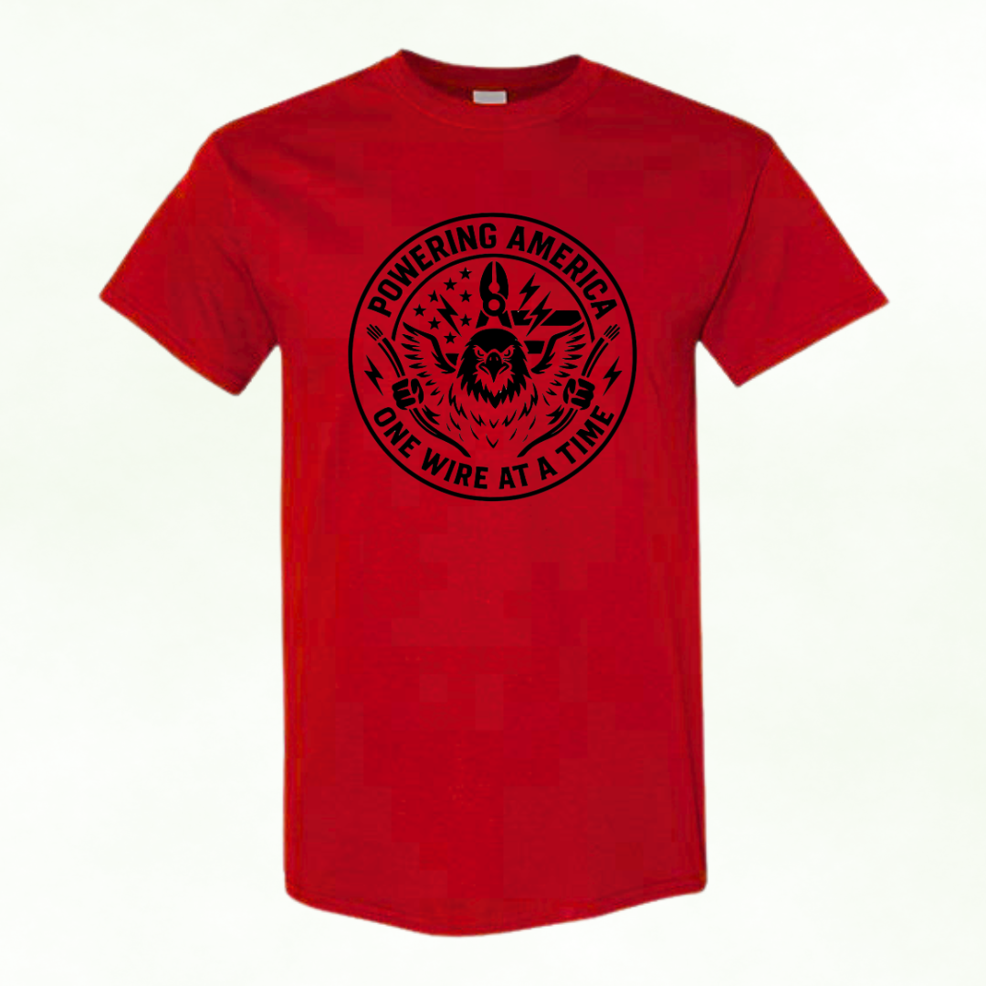 Powering America – One Wire at a Time | Electrician Graphic Tee