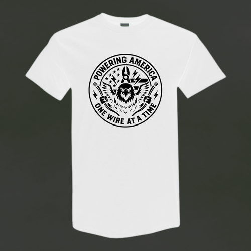 Powering America – One Wire at a Time | Electrician Graphic Tee