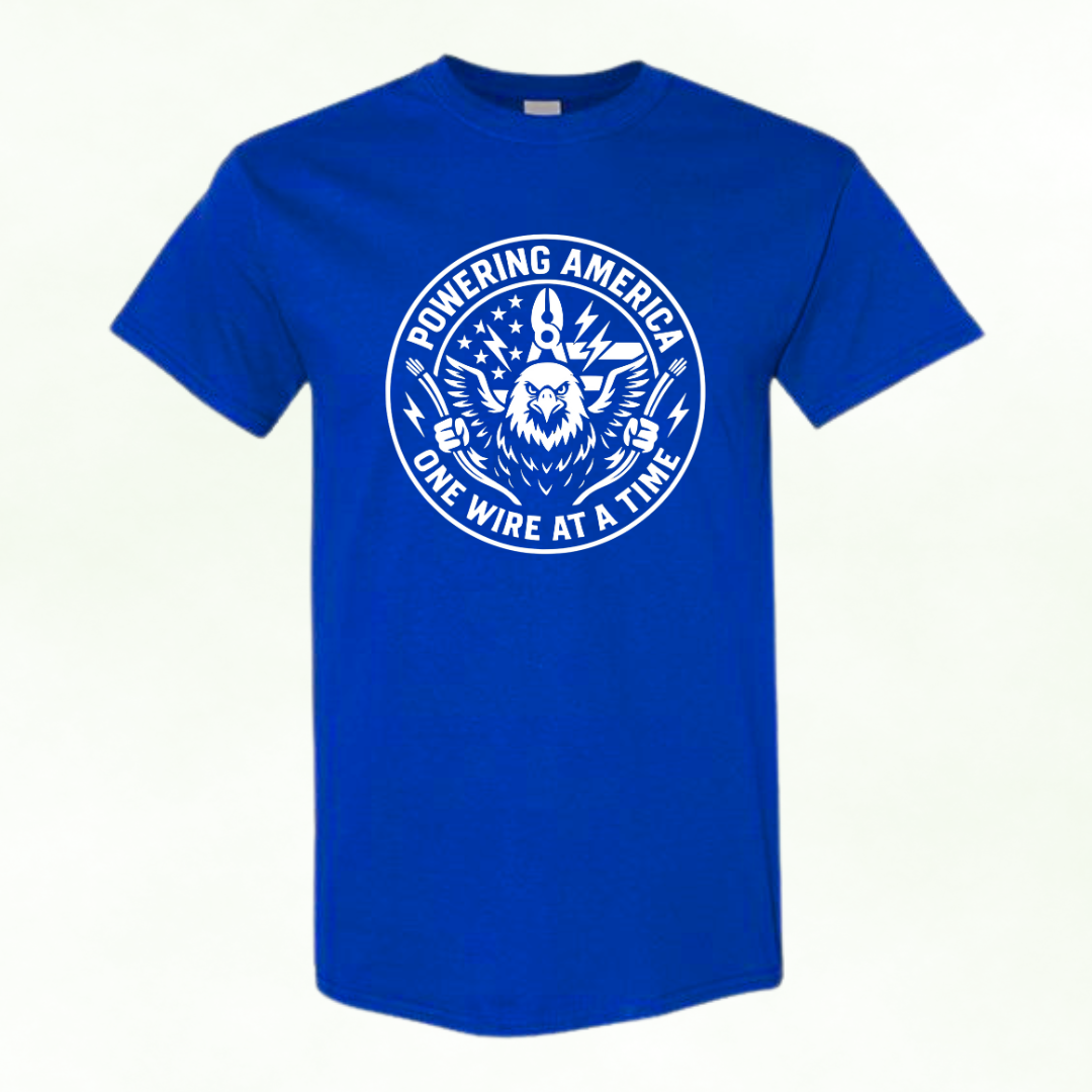 Powering America – One Wire at a Time | Electrician Graphic Tee